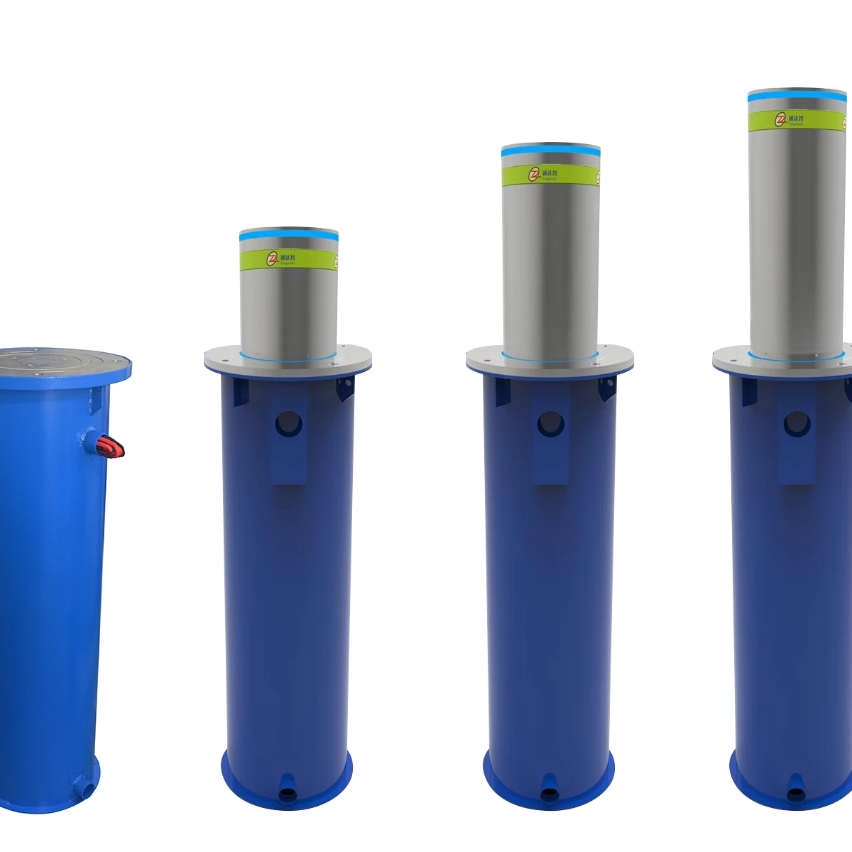 Automatic Traffic Street Cast Stainless steel Safety Road Hydraulic Rising Bollards For Parking