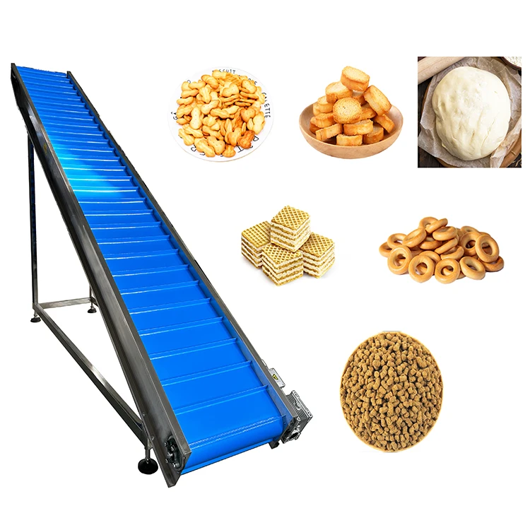 Yuji food machinery high efficiency hot selling stainless steel PU belt climbing conveyor