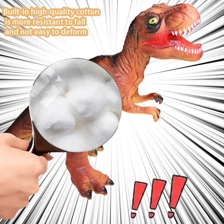 Wholesale Jurassic dinosaur model soft rubber simulated dinosaur toy with IC