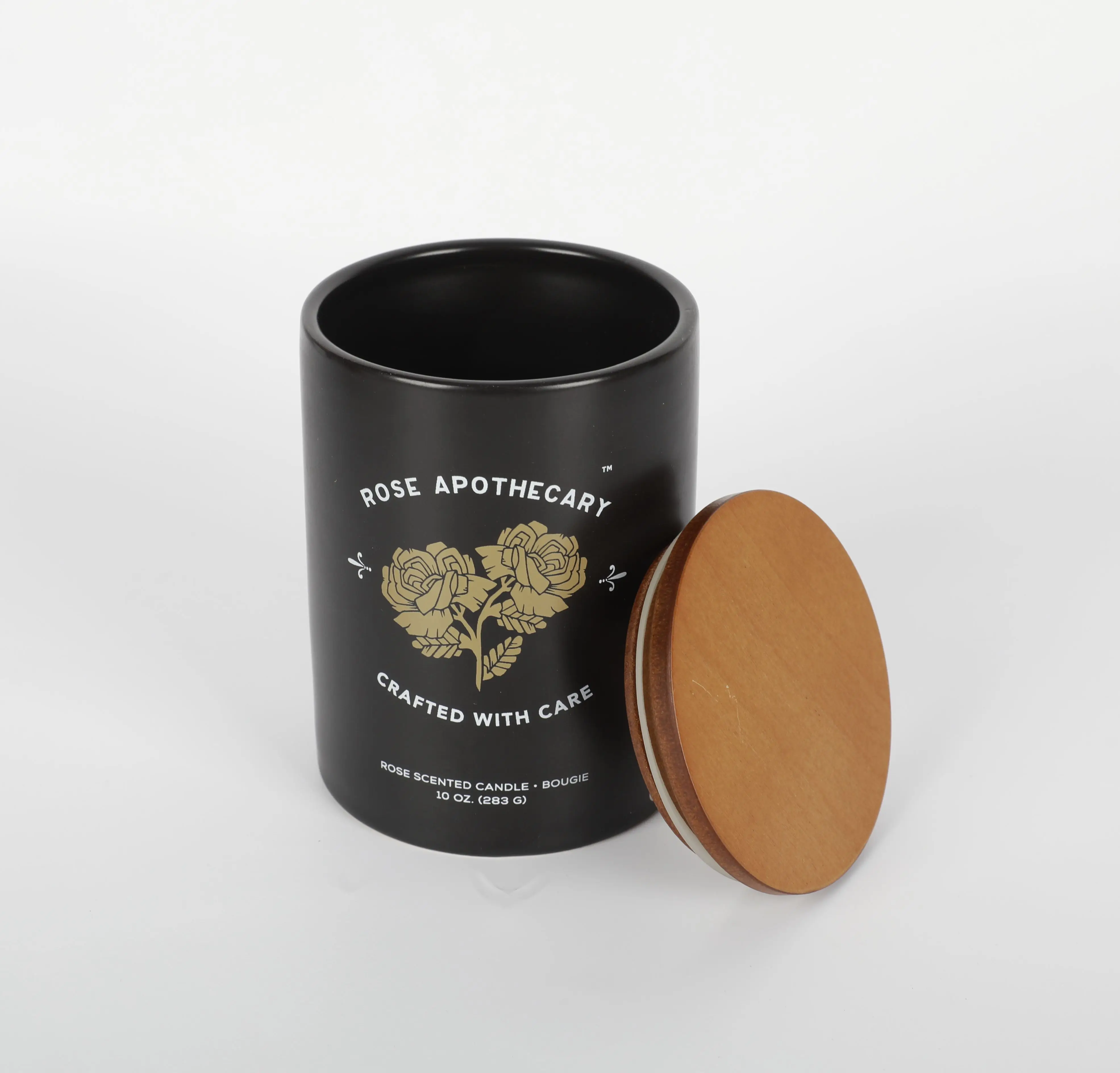 Custom Engraving Logo Airtight Wood Caps For Beer Can Glass Storage Camdle Lid Candle Glass Jar with Wood Lid