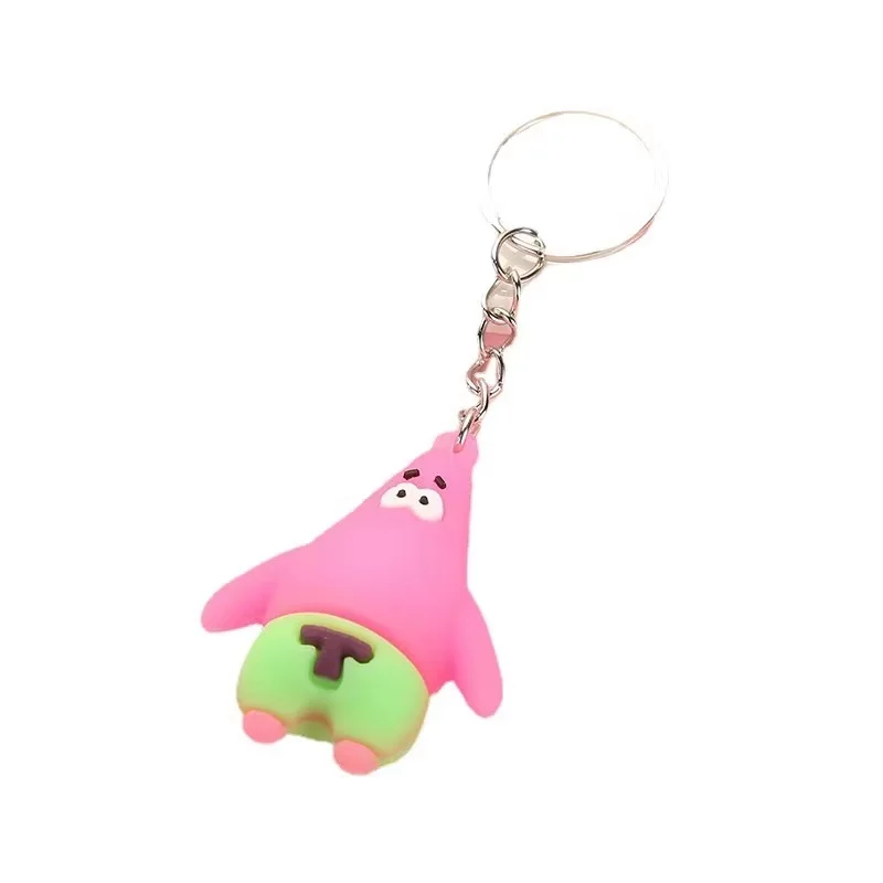 SpongeBob Square pants chain  Cartoon key chain 3D PVC Key chains