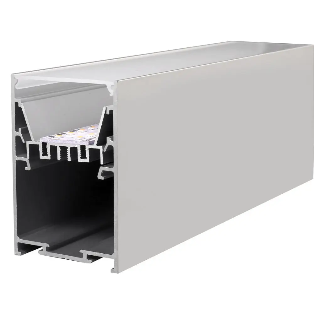 Linear Shape Ceiling Track Suspension Adjustable Aluminum Lens 40w 50w 60w Commercial Led Linear Light