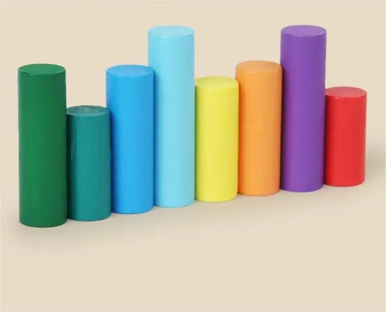 Baby Wooden Montessori Toys Children Puzzle Cylinder Blocks juguetes montessori de madera Kids toys wholesale
