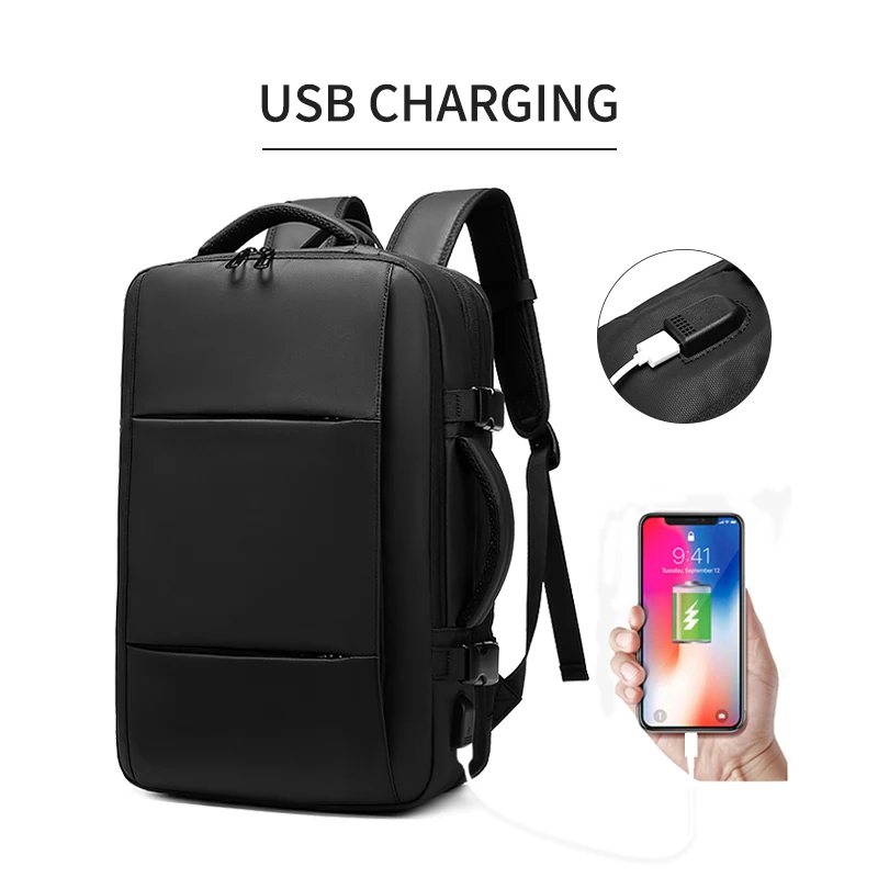 new design factory business polyester oxford with usb charging wholesale custom men travel waterproof laptop school backpack bag