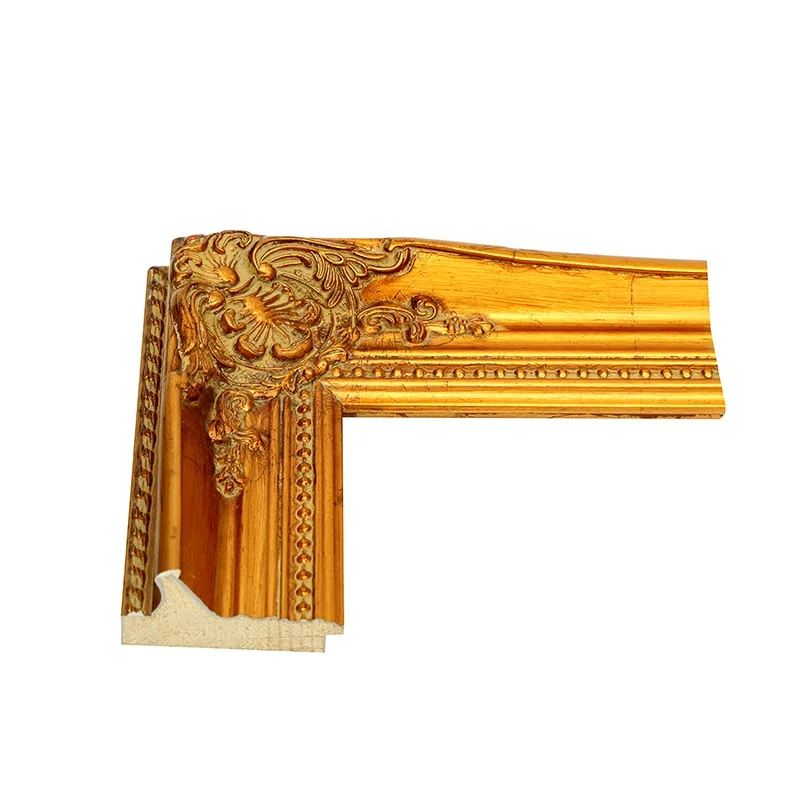 High Quality Gold Picture Frame Baroque Photo Frame Antique Wood Art Frames