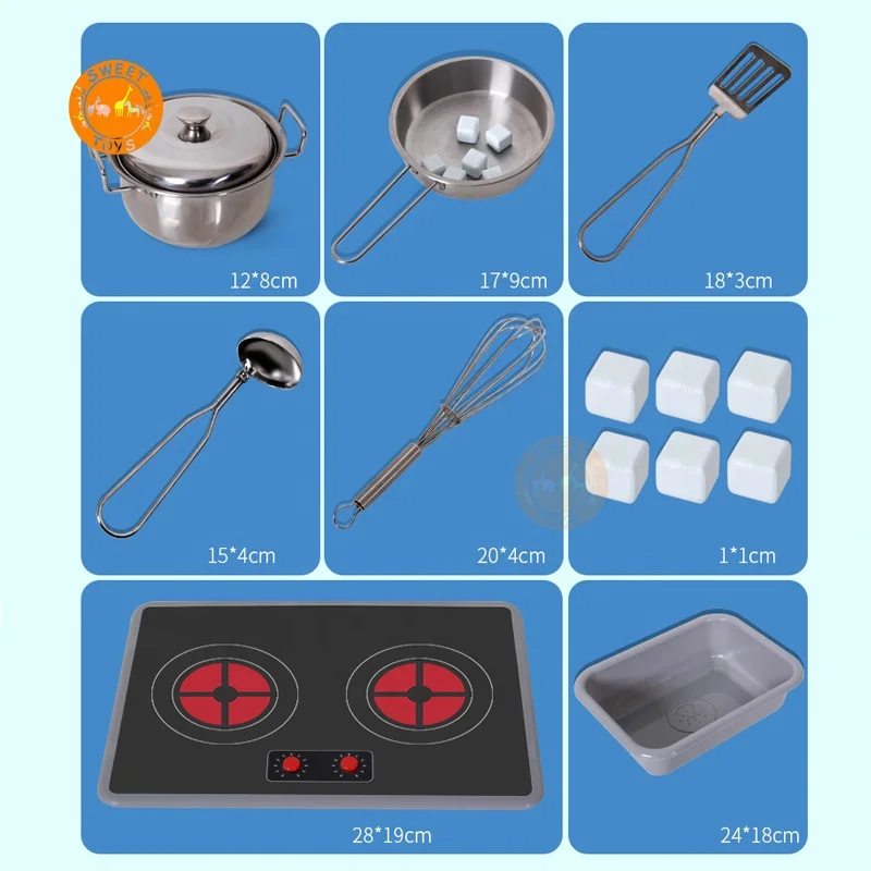 Early educational toy wooden kitchen set toy for kids pretend  play big modern simulation  kitchen toy set for boys and girls