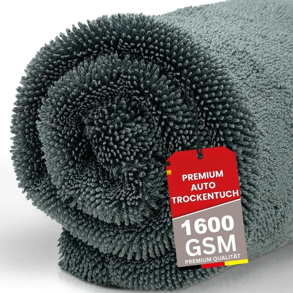 Jinzhou Quick-Dry Microfiber Towel 1600 GSM Rectangle Home Car Towel with Woven Technique Plaid Pattern