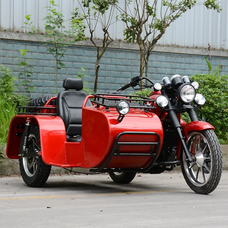 300cc 4 Stroke side car motorcycle chopper gas adventure motorcycle sidecar for sale