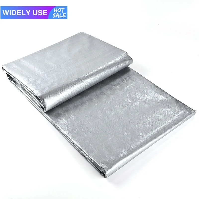 Upgrade 150 OZ Waterproof PVC Tarps 8X10 Ft 16 Mil Thick Tarpaulin Canopy With Reinforced Perimeter Plastic Tarps Cover