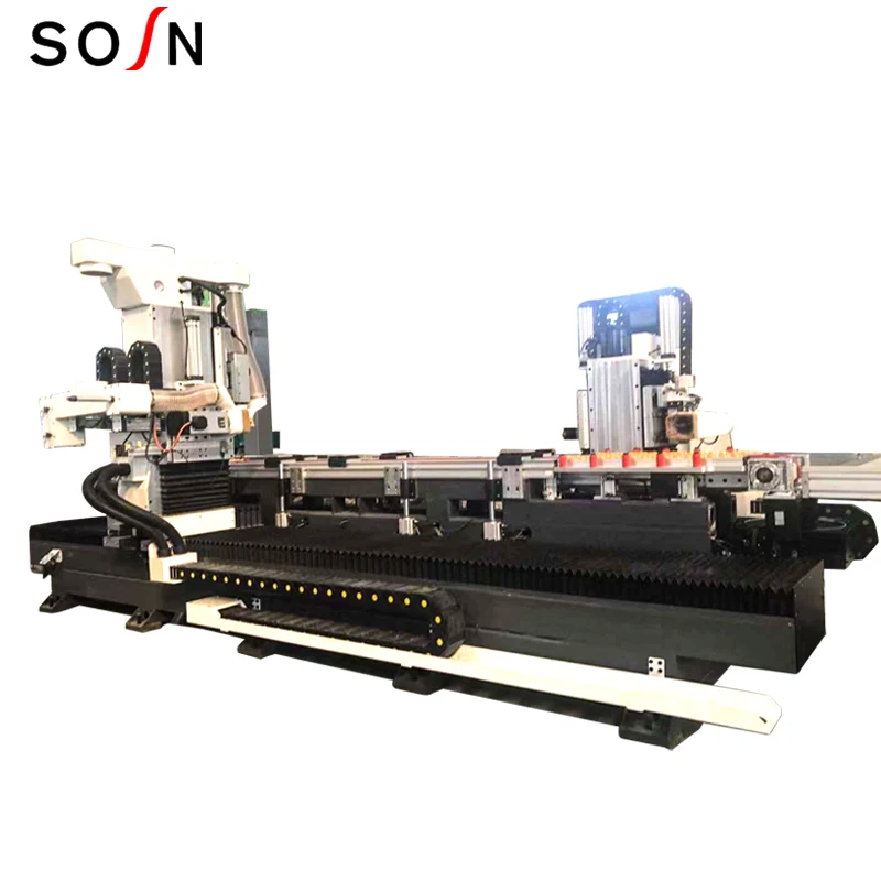 Высокая эффективность ЧПУ дверной замок врезной шарнир сверлильный станок