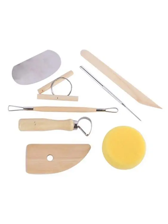 8PCS Pottery Clay Tools Practical Carving Modeling Tool Set