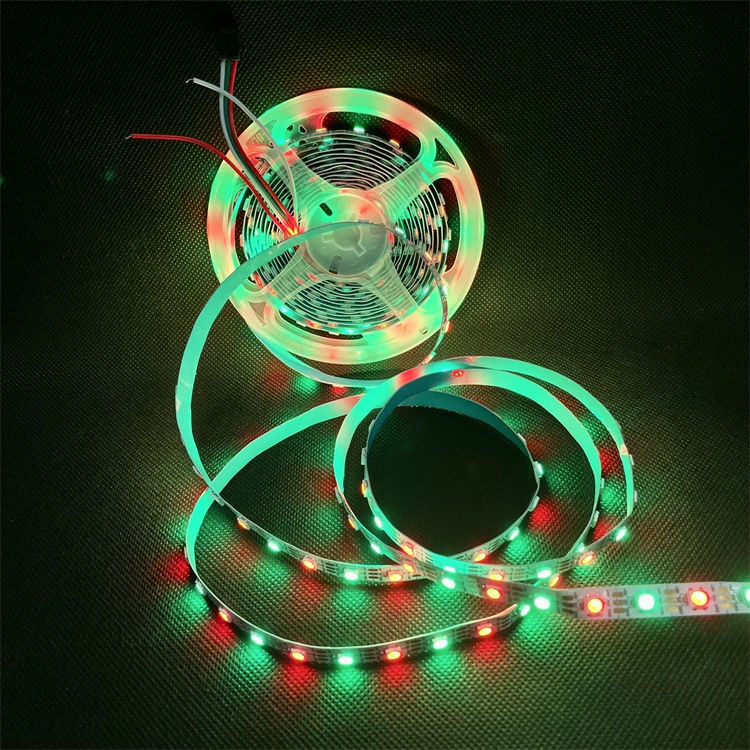 Индивидуальное управление SMD 5050 rgb Светодиодная лента 12 В sk6813 ws2815 программируемая Пиксельная