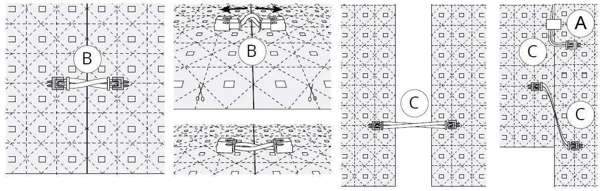 High Density Stone Backlit Lighting with uniform color Flexible Panel Light Sheet 500x233mm 420LEDs/PCS CE ROHS ETL Approved