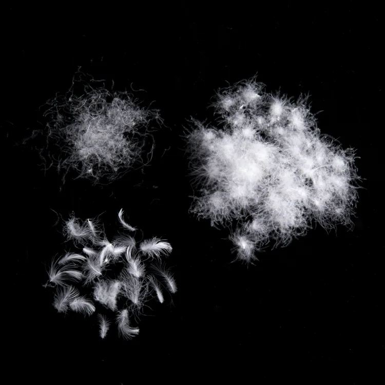 
Wholesale 80% Good Filling Power White Duck Down Material for Pillow Japanese Standard 