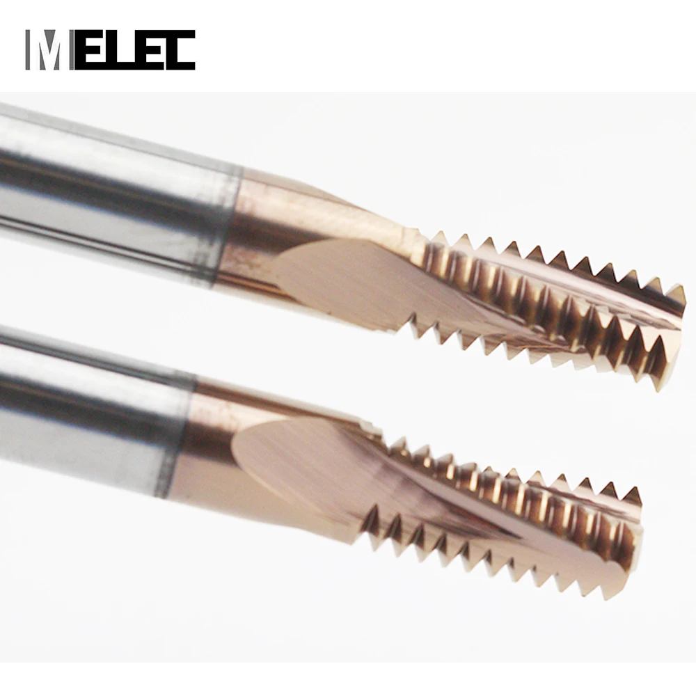MELEC Tungsten стальной карбидовый покрытием или из нержавеющей стали без покрытия Индивидуальный размер M4 * 0 7 Z3-M20 2 5 Z4 нитеобрезатель мельницы