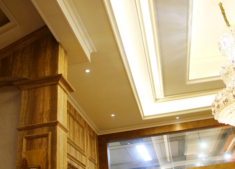 Easy install economic durable  marble skirting designs  glossy marble color  for living room