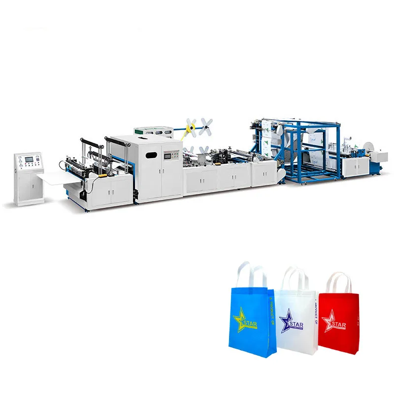 Recycling non woven fabric box bag making machine, fully automatic ultrasonic nonwoven bag making machine