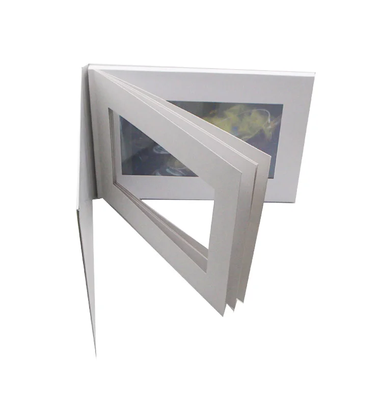 Hot 5 inch 128MB video greeting brochure card wedding invitations