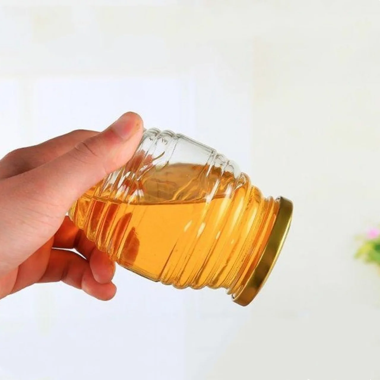 Высококачественная утолщенная банка для хранения продуктов с медом стеклянная варенья 500 г 750 бутылка меда Хрустальная герметичная