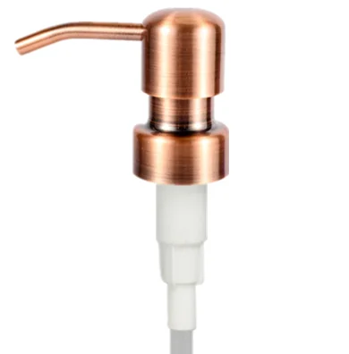 High Quality Copper Color Stainless Steel Liquid Lotion soap dispenser 28-400