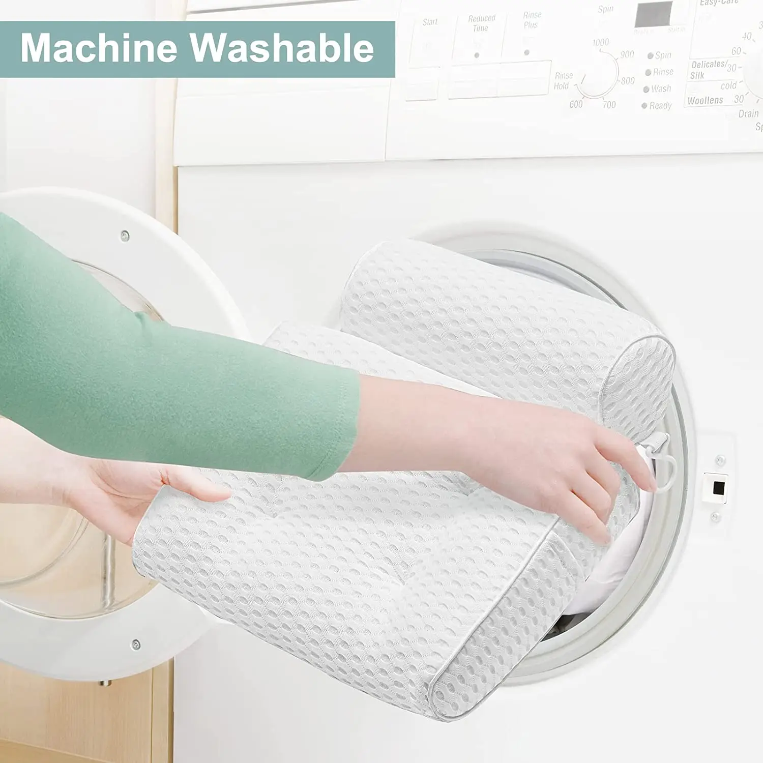 CF BBP04  Bath Pillow Luxury Bathroom Accessories Waterproof Pillow with Strong Suction Cups Bathtub Spa Pillow