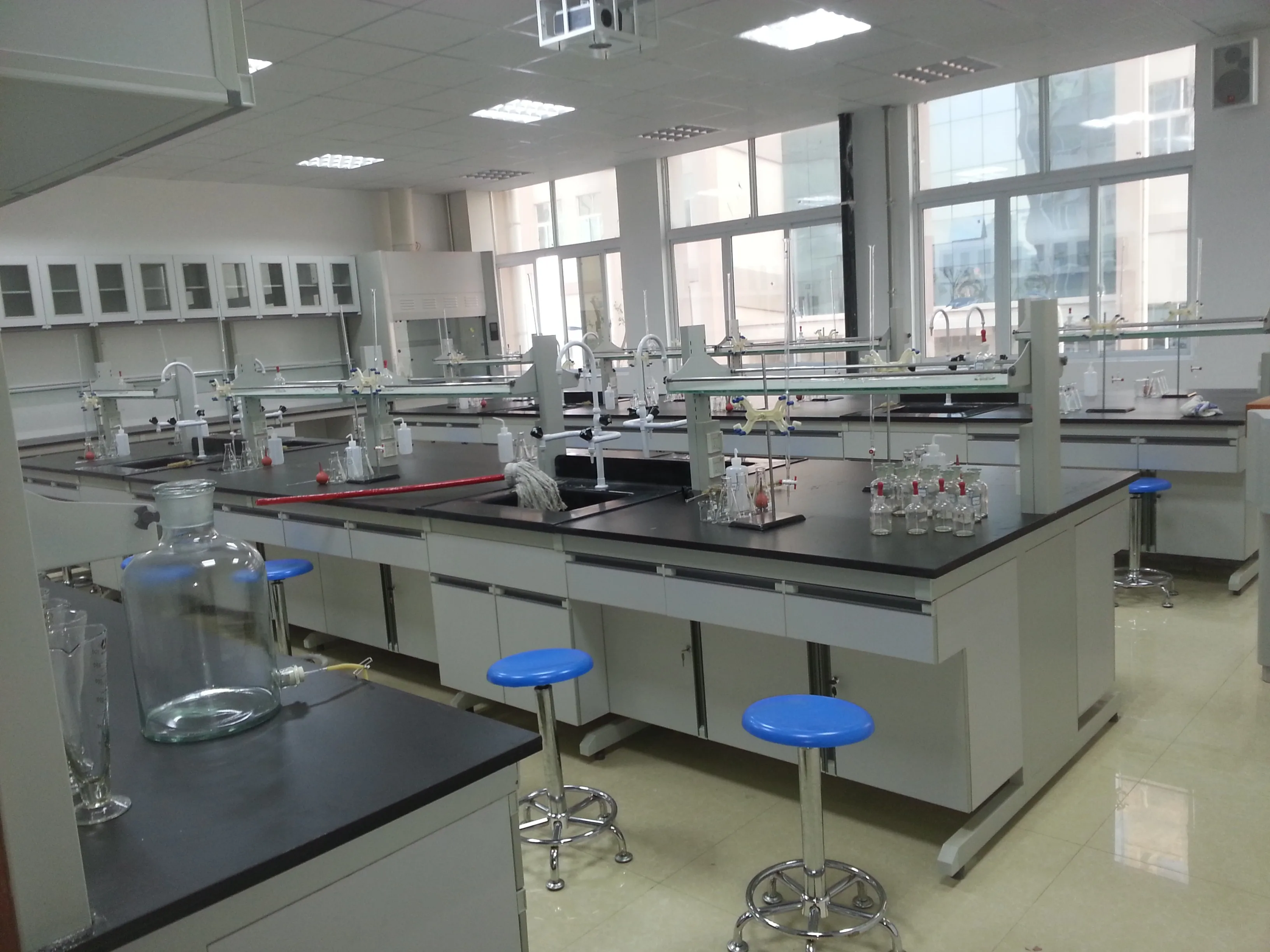 All steel school science classroom laboratory equipment laboratory furniture workbench