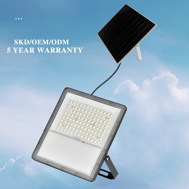 Уличное освещение на солнечной батарее, 25 Вт, 30 Вт, 50 Вт, 150 Вт, 200 Вт, 400 Вт, светодиодное прожекторное освещение с алюминиевым корпусом, светодиодная лампа с тремя водонепроницаемыми корпусами, oldtimer skd