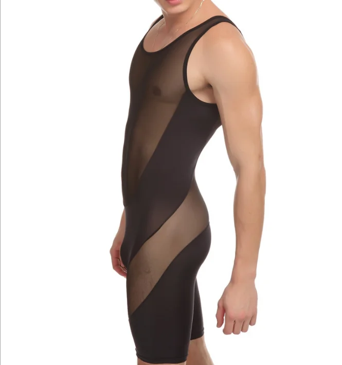 
Low MOQ Men Mesh Transparent Connection Underwear 