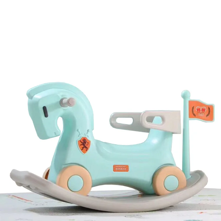 Kids like shape plastic rocking horse toy