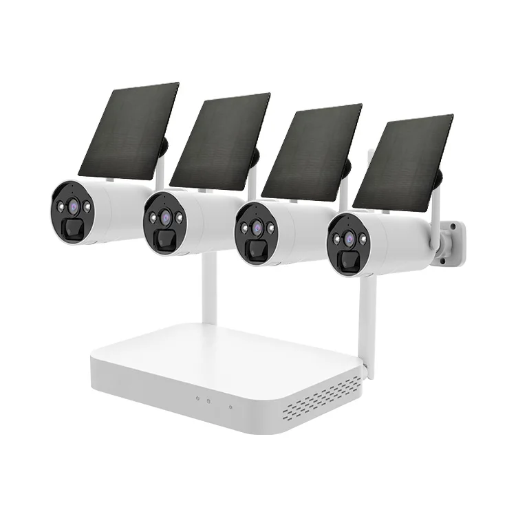 Solar Security Network NVR Kit H.265 Support 10TB HDD 8PCS POE IP Camera