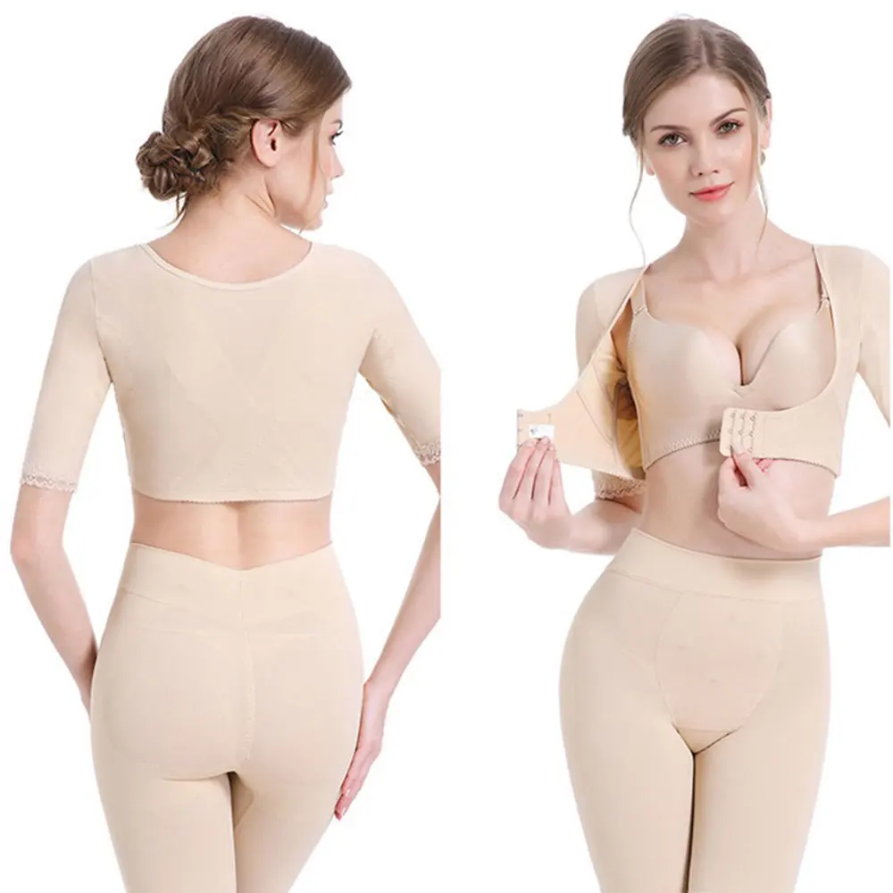 Women Upper Arm Shaper Post Surgical Slimmer Compression Sleeves Slimming Vest Humpback Posture Corrector