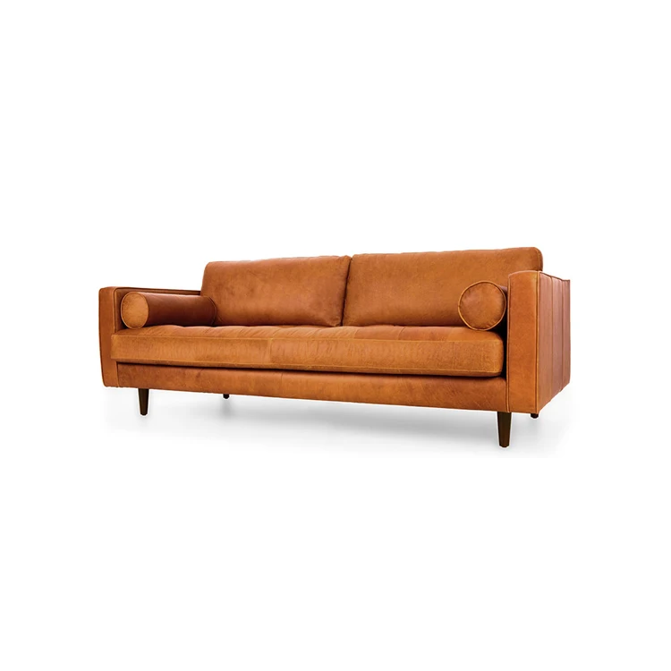 
Modern Sectional Sofa European Style House Living Room Furniture 3 Seater Leather Sofa Made In China 