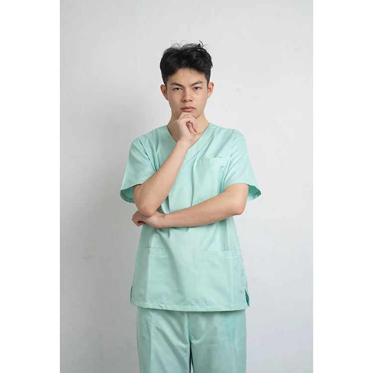 Unisex Medical Clothing Scrub Top And Pant Surgery Suit Women And Men Scrub Uniform Jogger Sets