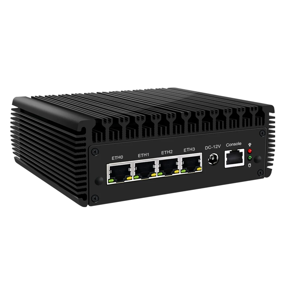 Промышленные встраиваемые системы 4 InteI 2 5G LAN мини-маршрутизатор Cele-Рон N5105 Wi-Fi сетевого сервера HD-MI pfSense брандмауэр прибор ПК