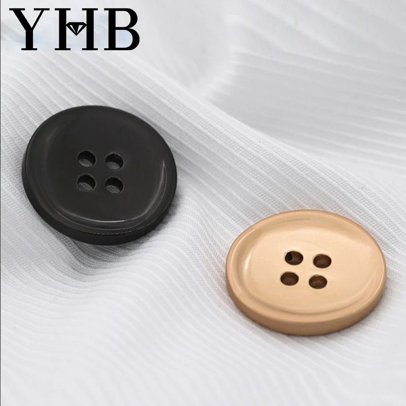  Nickel free Creative personality hand-sewn buttons high-end round Japanese-style woolen coat