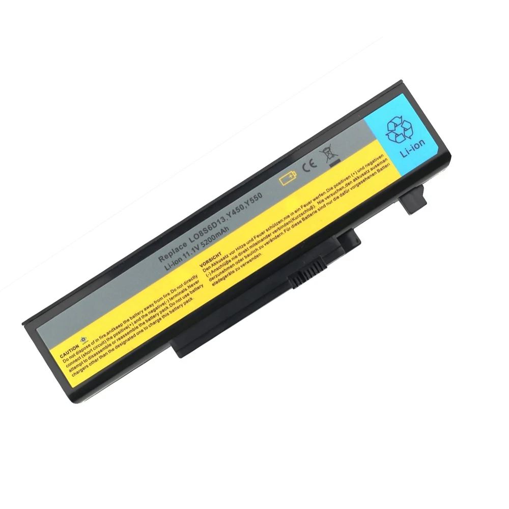 Best selling OEM/ODM 5200mAh 11.1V 57WH 55Y2054 L08L6D13 L08O6D13 L08S6D13 Laptop battery For Lenovo Y450 Y550P Notebook battery