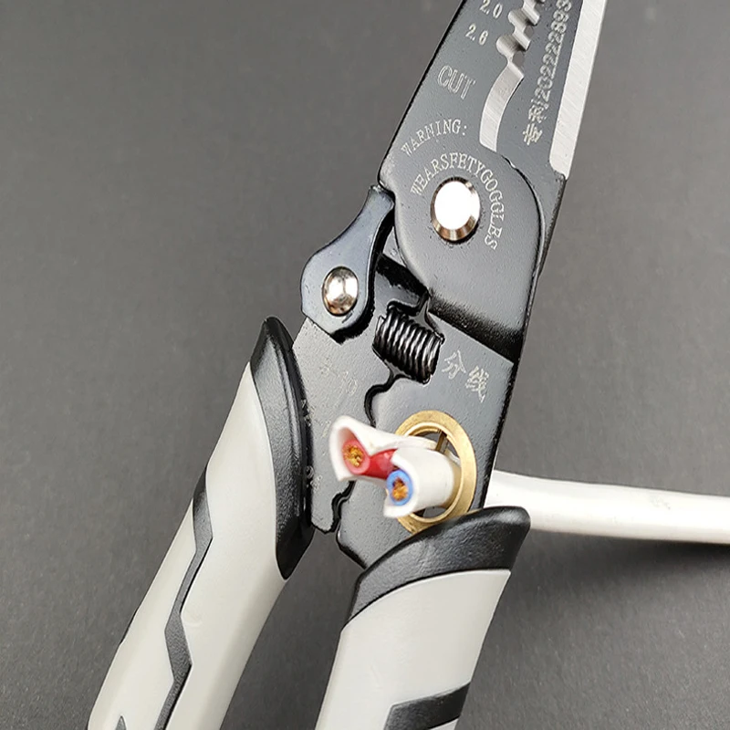 7-in-1 Multi-functional Needle Nose Wire Stripper Crimping Pliers Tools Fixed Pliers for Electrician Cutting Cable