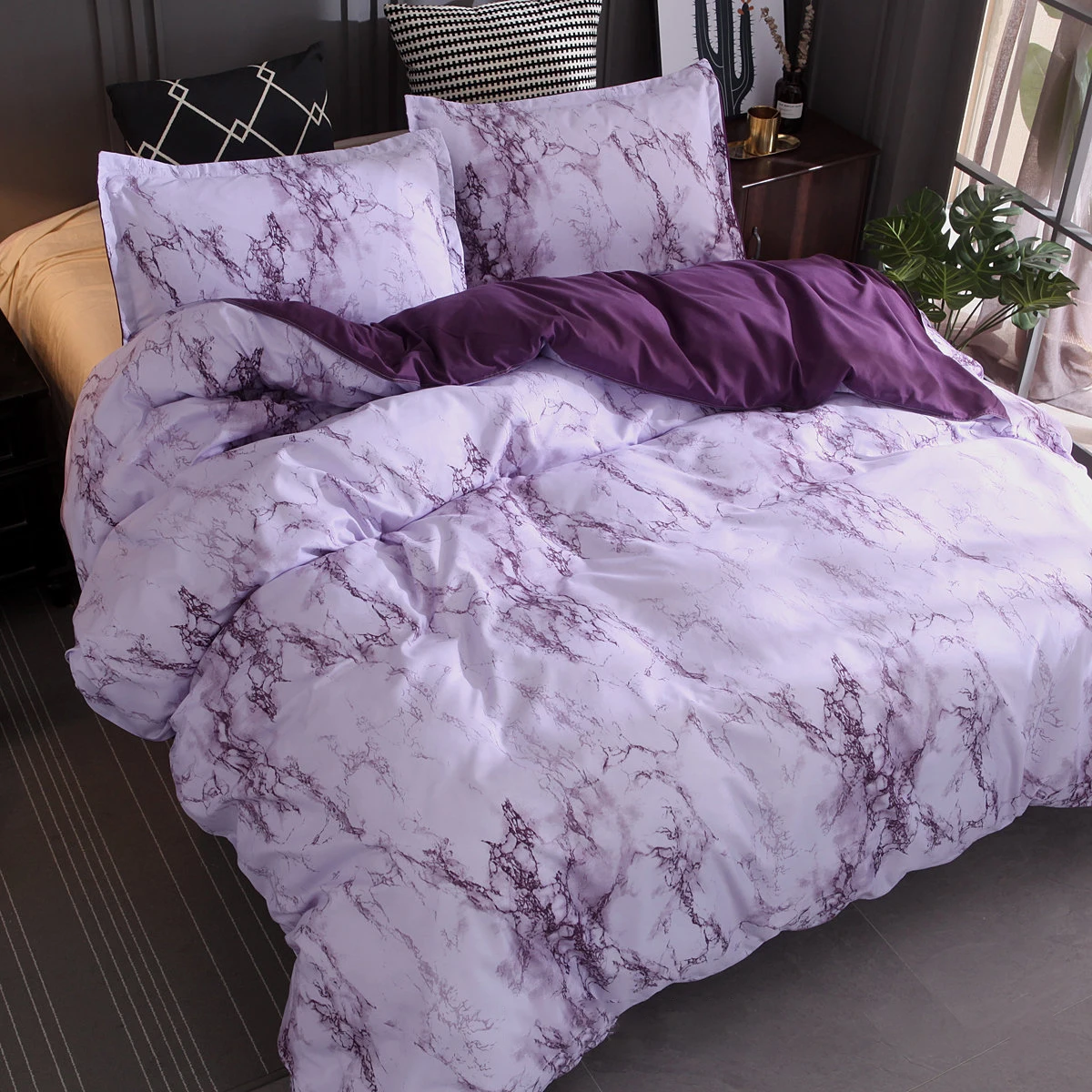 Bedding Set Soft Bed Cover Skin-friendly Bedclothes Double Side Quilt Cover And Pillowcase For Home Household Product