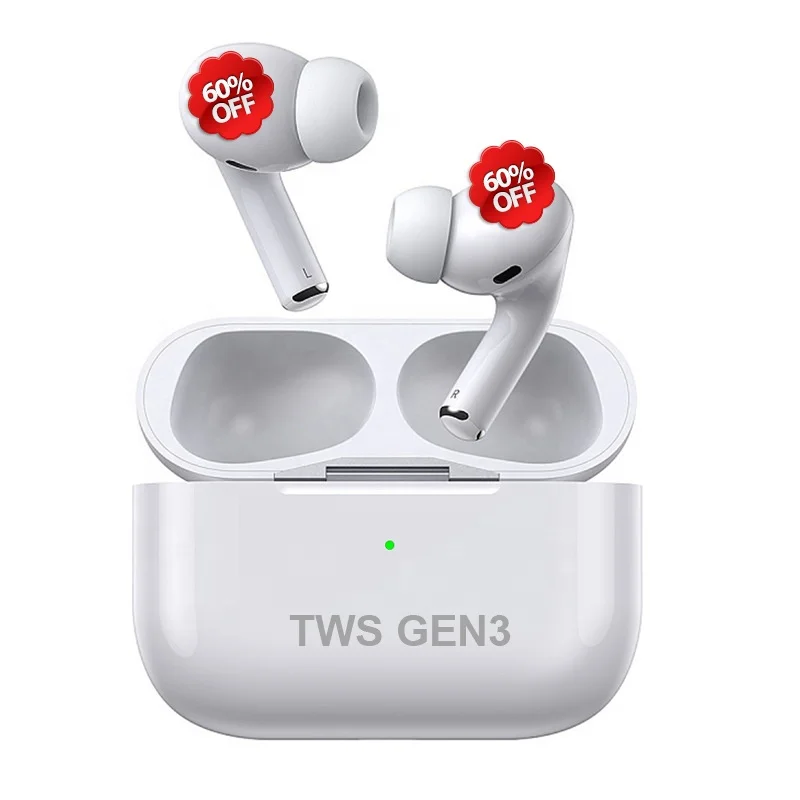 
Factory Supply In-ear Wireless Headphones 1:1 Pro 3 TWS Earphones BT Gen Pro3 Earbuds For iOS Android Phone 