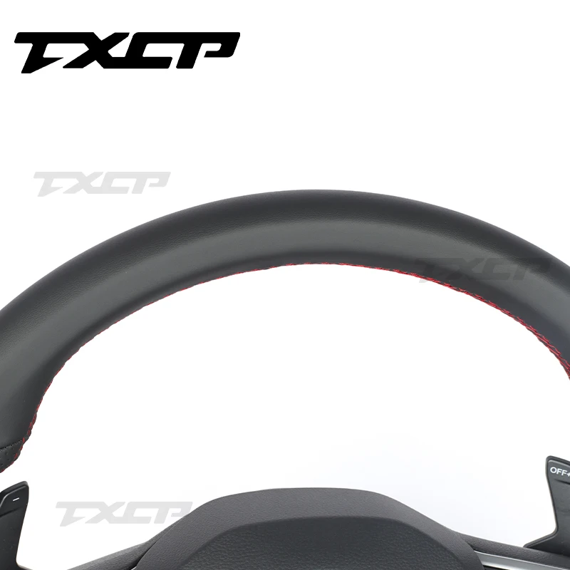 Fit For Volkswagen Golf 8 MK8 POLO GOLF 7 GTI R-line MK7 MK6 Passat CC GTS Scirocco Leather Steering Wheel