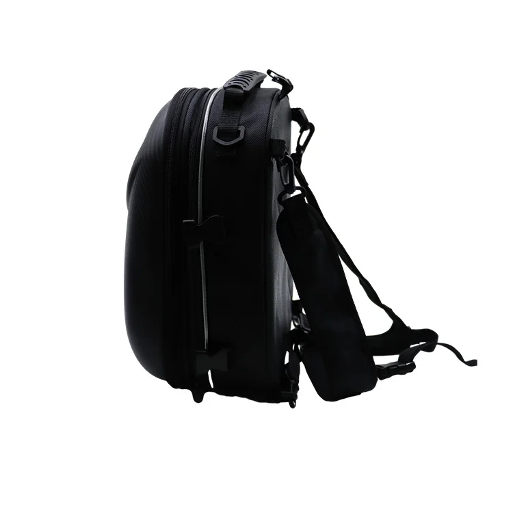 Carbon fiber pattern waterproof durable hard shell EVA backpacks Helmet Carrying Bag motorcycle accessories