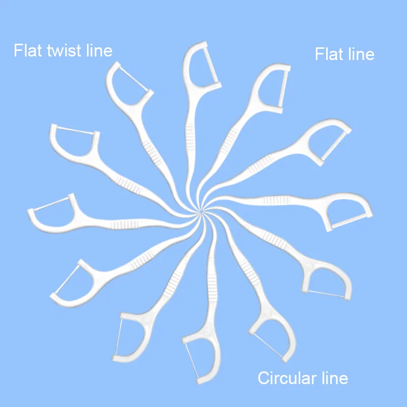 Bulk Biodegradable Personalized Eco Friendly Flosser Vegan Silk Tooth Nylon Dental Floss Pick For Kids