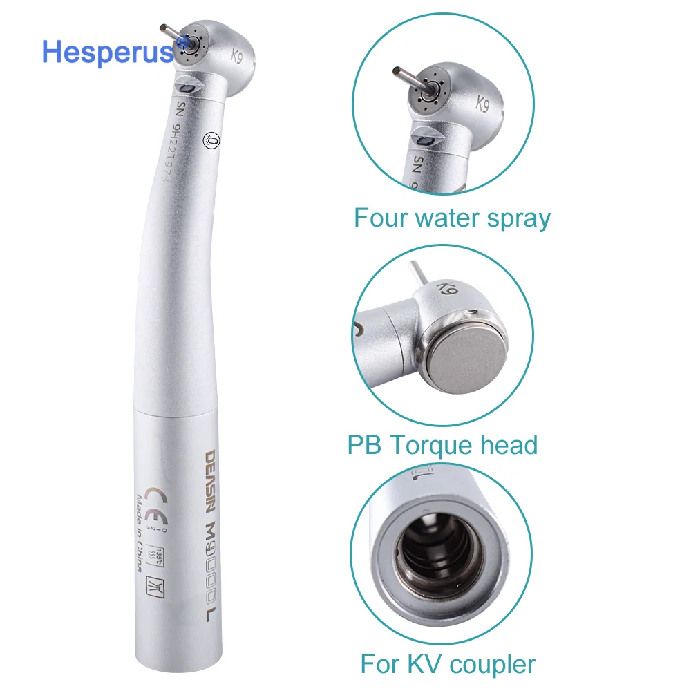 dental portable unit handpiece highspeed Turbine dental handpiece M9000L Fiber Optic led dental handpiece  For Kavo Coupling