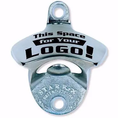 Custom Logo Metal Wall Mount Bottle Opener Promotional Zinc Alloy Wine Opener with Custom Logo