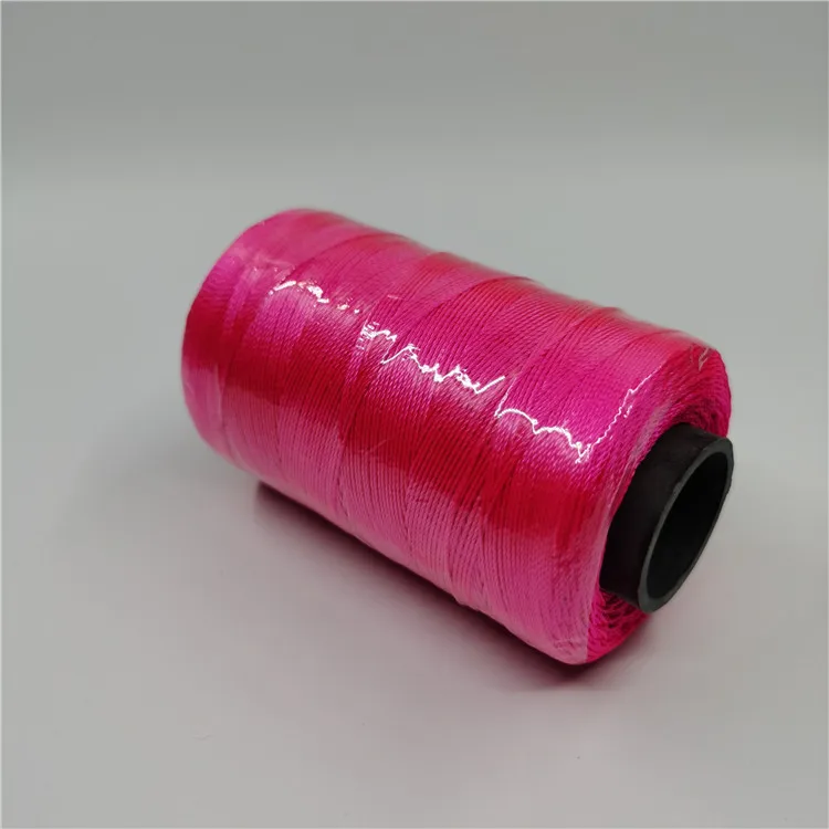 Заводская распродажа 210D/9 высокая tenacitycolor розовый 100% полиэфирная нить twsited рыболовный шпагат