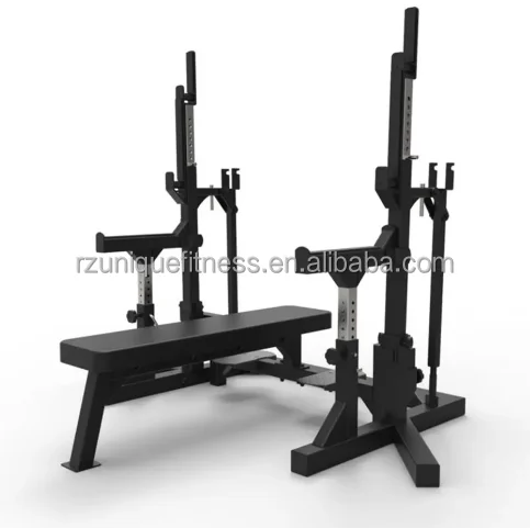 wholesale home training fitness Adjustable Weight Bench with Squat 3x3  power Rack