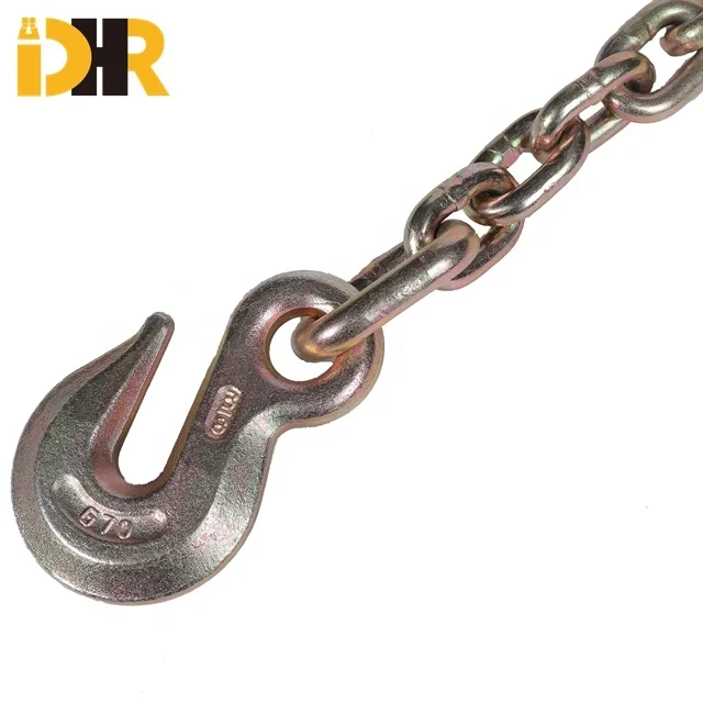 G70 Color Coated Ratchet Load Binder Chain with Triangle Ring