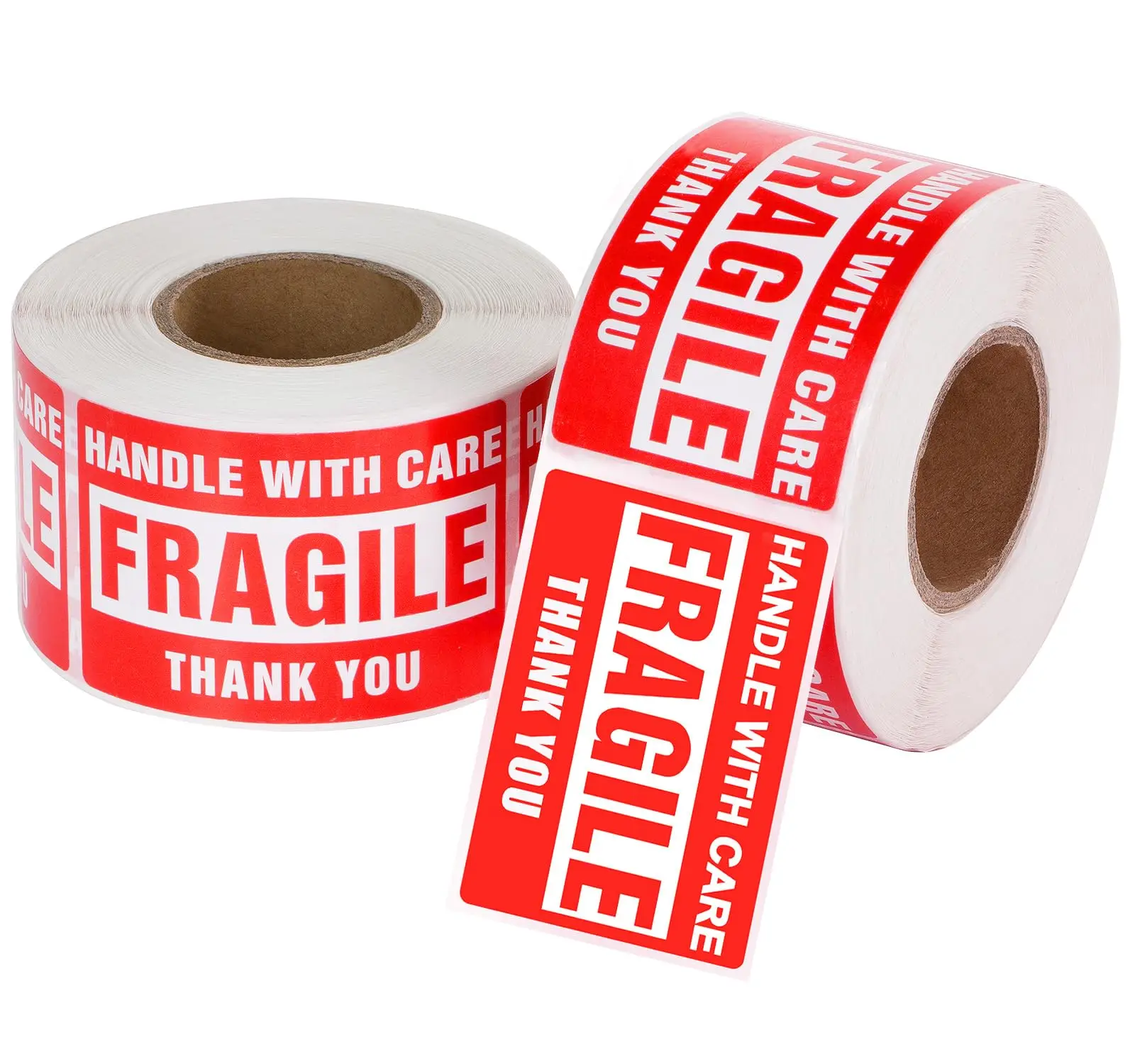Handle with Care Warning Moving Packing Shipping Labels Permanent Adhesive Fragile Stickers