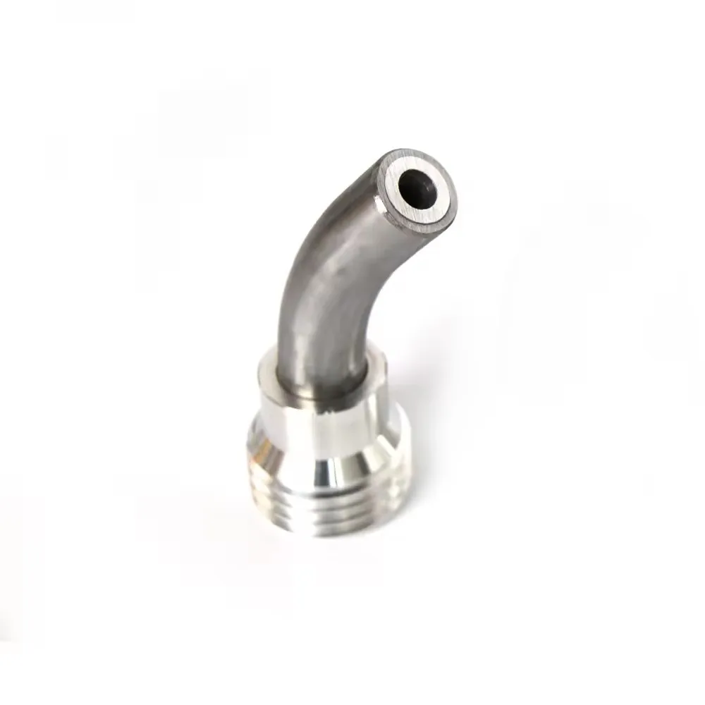 45 Degree Angle Nozzle With 50mm Coarse Thread Boron Carbide Banana Nozzles