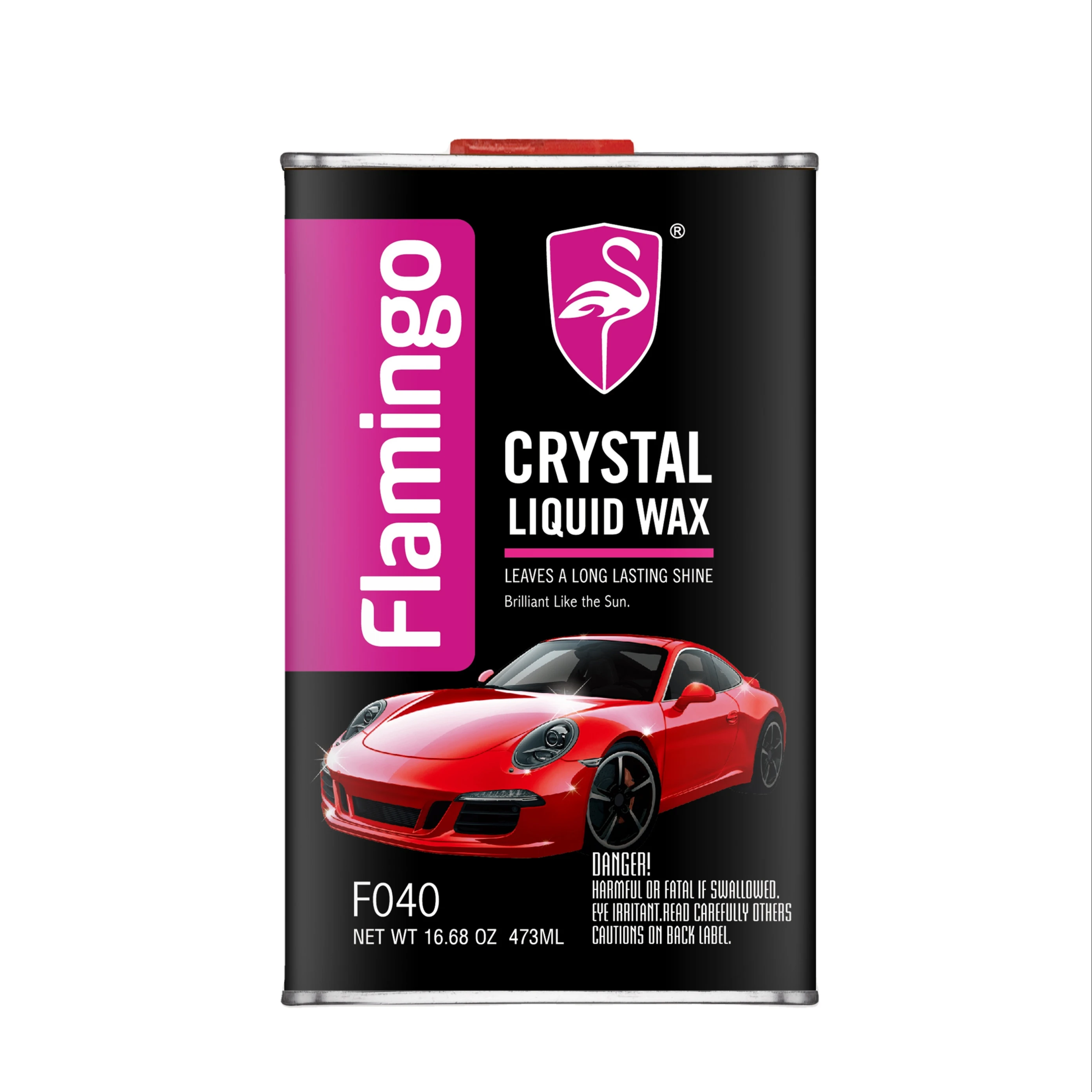 F040 Crystal Liquid Wax Liquid Auto Wax Cleaner Wholesale FLAMINGO for car care product